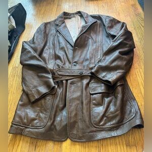 (VTG 70’s) Brown Leather Jacket